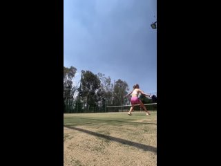 i record my paddle tennis training for my ex boyfriend