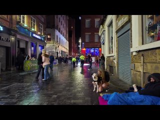 liverpool city nightlife walk - uk england 2024