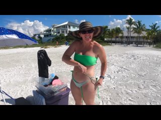 (22908) beach bikini try on pretty little things - youtube