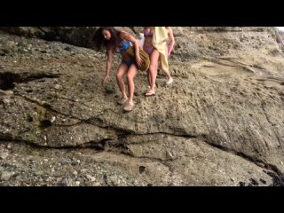 bikini girls at the beach california walk 4k