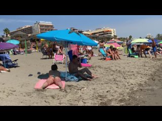 (179815) torremolinos spain beach walk in september 2021, best beaches in costa del sol spain [4k] - youtube