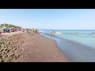 (204494) beach walk from benalmadena to torremolinos   spain hot summer 2022 [4k] - youtube