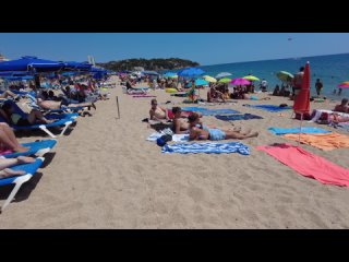 (200635) 4k beach walk   spain summer holiday   costa brava   july 2022   youtube